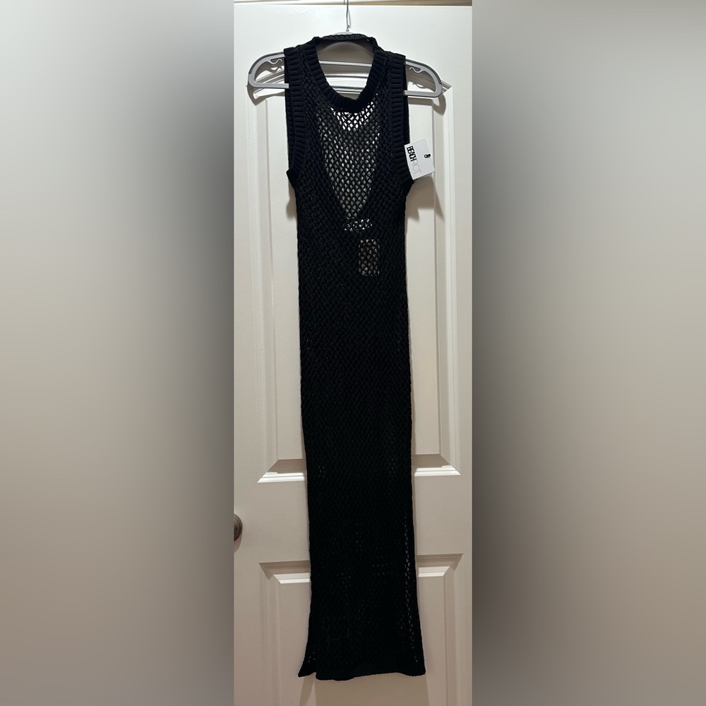 Beach Riot Black Knit Coverup -XS extra small